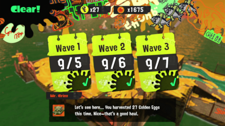 Splatoon 3 - End of Run Screen