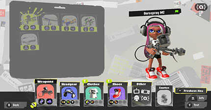 Splatoon 3 - Equip Weapon