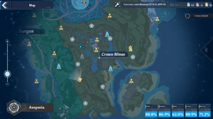 Spacerift Southern Mountains Map View