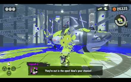 Ink the megalodon while its on the stage