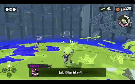 Ink shiver when she falls off