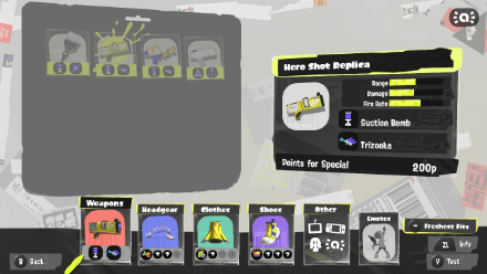 Splatoon 3 Reward Hero Shot Replica Reward