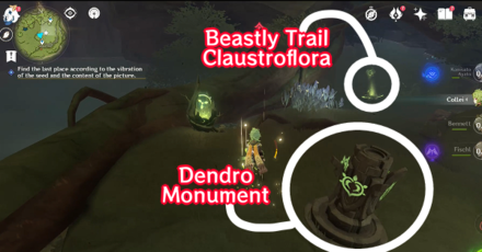 Genshin - Dendro Monument and Claustroflora