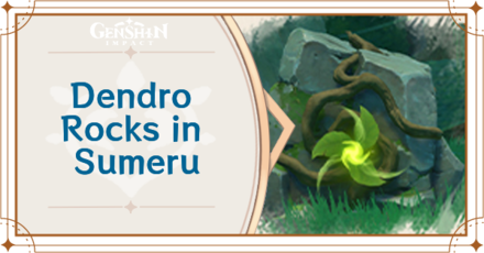 Genshin Impact - Dendro Rocks in Sumeru