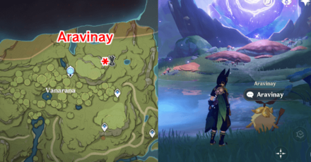 Genshin - Aravinay Location