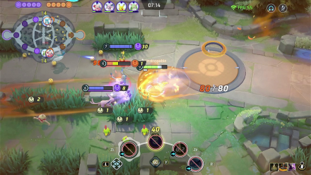 Pokemon UNITE - Talonflame Isolating Glaceon with Flame Sweep