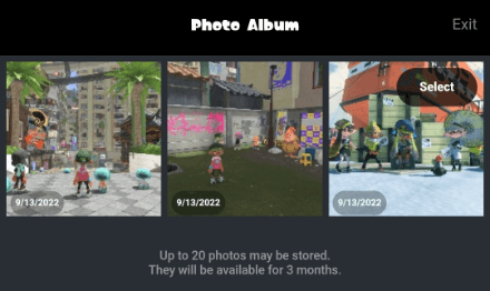 Splatoon SplatNet 3 Photo Album