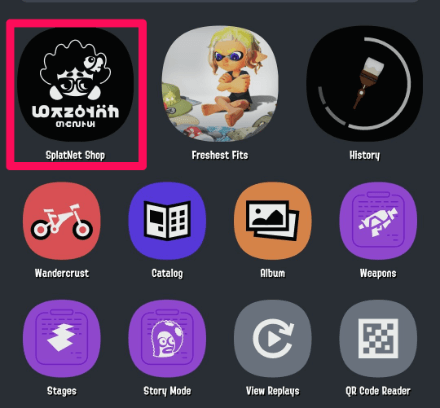 Splatoon SplatNet Shop App