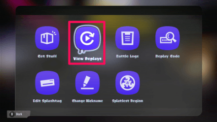 Splatoon 3 View Replays