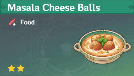 Genshin Impact - How to Get Masala Cheese Balls and Effects