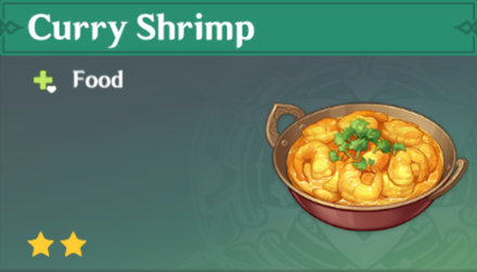 Genshin Impact - How to Get Curry Shrimp and Effects
