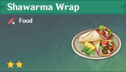 Genshin Impact - How to Get Shawarma Wrap and Effects