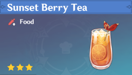 Genshin Impact - How to Get Sunset Berry Tea and Effects