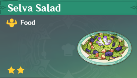 Genshin Impact - How to Get Selva Salad and Effects