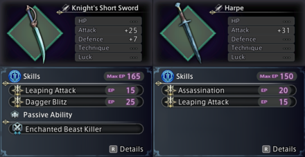 DioField Chronicle - Weapons Have Different Skills