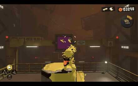 shoot the Splat Switch to activate the elevator