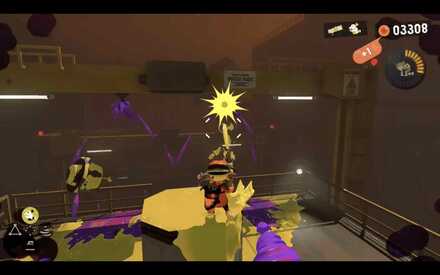 shoot the sprinklers to keep the field inked