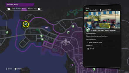 School of Art and Design Map