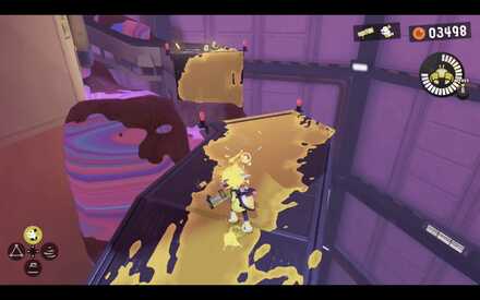 Ink the ground well to jump across the gap