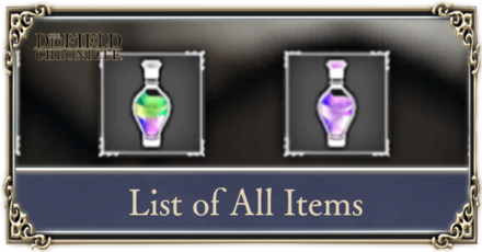 DioField Chronicle - List of All Items