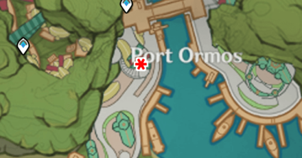 Genshin - Jahangir Shop at Port Ormos Location