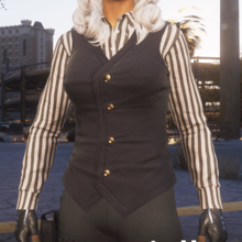 Button-Up, Stripes, Vest