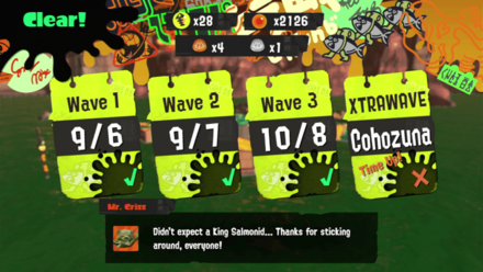 Splatoon 3 - King Salmonid Loss