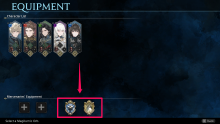 Choose a Magilumic Orb from Equipment