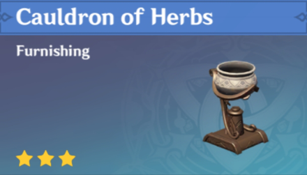 Genshin Impact - How to Get Cauldron of Herbs Furnishing