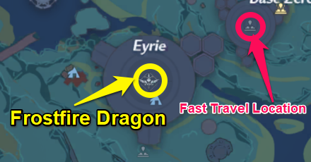 Tower of Fantasy - Interdimensional Frostfire Dragon Map View