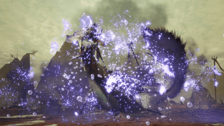 MH Rise Sunbreak - Violet Mizutsune as a Rare Species