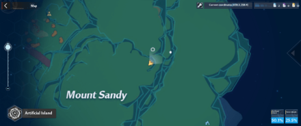 Spacerift - Mount Sandy Map