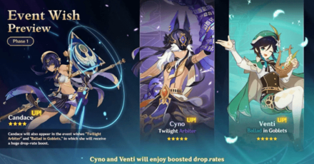 Genshin Impact - 3.1 Livestream Phase 1 Banner