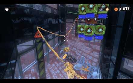 focus on the red target in the middle