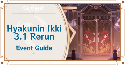 Genshin Impact - Hyakunin Ikki 3.1 Rerun Event Guide