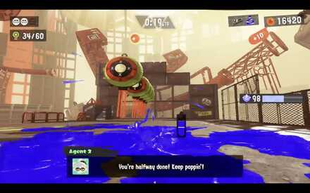 ink after clearing a group of balloons