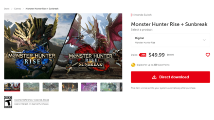 MH Rise Sunbreak - Sunbreak eShop Sale