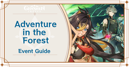 Genshin Impact Adventure in the Forest Event Top Banner