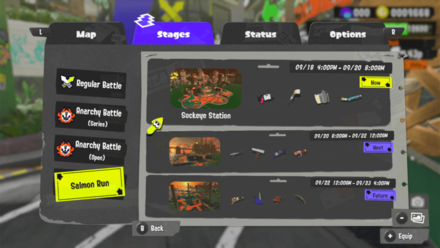 Splatoon 3 - Salmon Run Next Wave Rotation