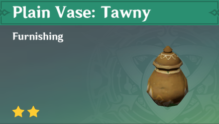 Genshin Impact - How to Get Plain Vase: Tawny Furnishing