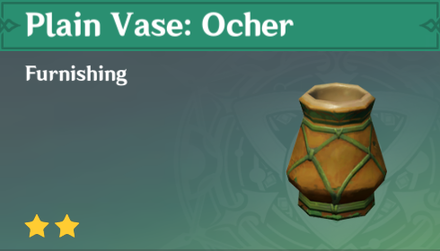 Genshin Impact - How to Get Plain Vase: Ocher Furnishing