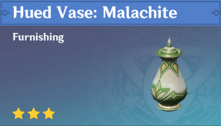 Genshin Impact - How to Get Hued Vase: Malachite Furnishing
