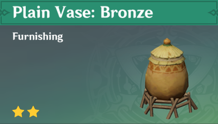 Genshin Impact - How to Get Plain Vase: Bronze Furnishing