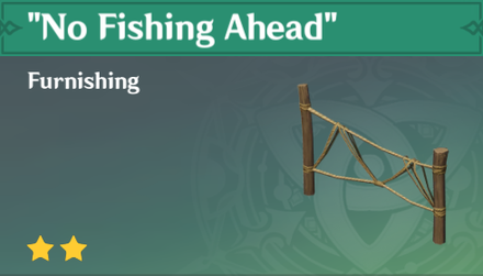 Genshin Impact - How to Get "No Fishing Ahead" Furnishing