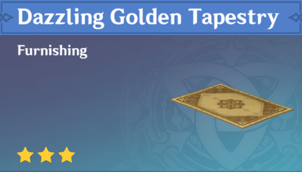 Genshin Impact - How to Get Dazzling Golden Tapestry Furnishing