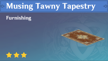 Genshin Impact - How to Get Musing Tawny Tapestry Furnishing