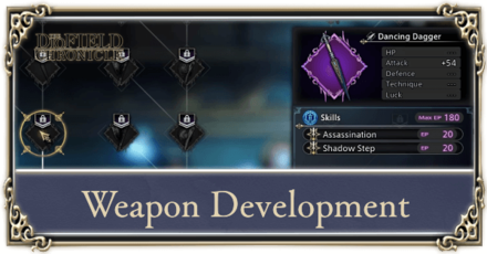 The DioField Chronicle - Weapon Development