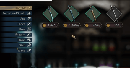 The DioField Chronicle - Shop Weapons