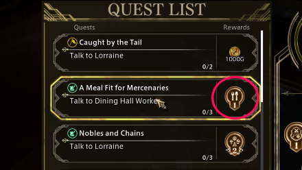 Meal Badge Rank reward