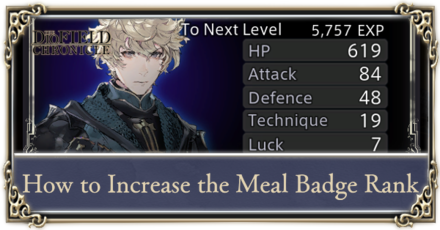 The DioField Chronicle - How to Increase Meal Badge